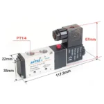 شیر برقی 5 به 2 پنوماتیک airtac مدل 4v210-08