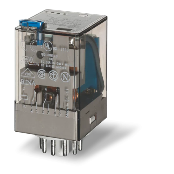 رله 601390240040 فیندر سه کنتاکت 10 آمپر 24V-DC 11 پین