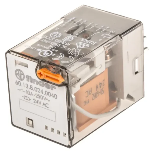 رله 601380240040 فیندر سه کنتاکت 10 آمپر 24V-AC 11 پین