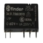 رله 345170600010 فیندر 1 کنتاکت 6 آمپر 60VDC