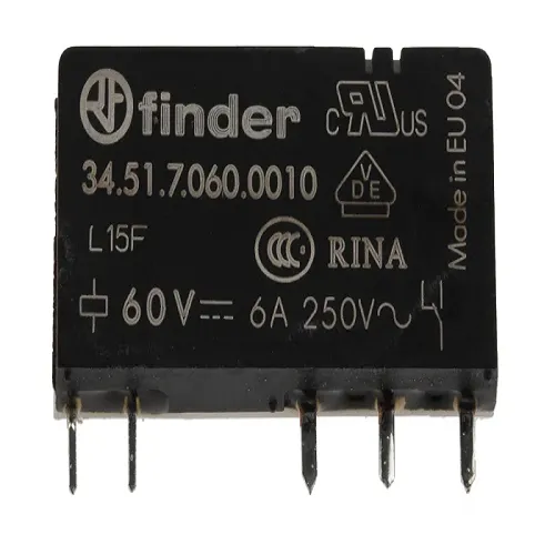 رله 345170600010 فیندر 1 کنتاکت 6 آمپر 60VDC