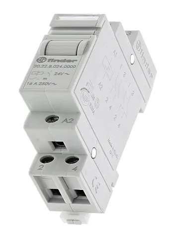 رله 202280240000 فیندر ضربه‌ای دو باز 16 آمپر 24V-AC