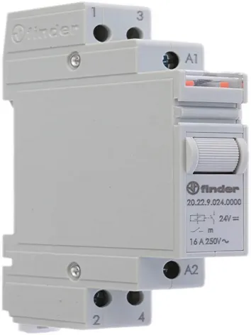 رله 202290240000 فیندر ضربه‌ای دو باز 16 آمپر 24V-DC