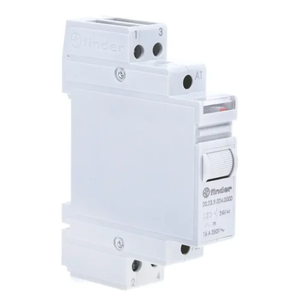 رله 202390240000 فیندر ضربه‌ای یک باز و یک بسته 16 آمپر 24V-DC