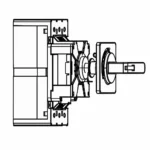 دسته کوتاه قطع و وصل کلید اتوماتیک هیوندای TFG 63GP مناسب HGP400/HGP630