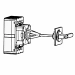 دسته بلند قطع و وصل کلید اتوماتیک هیوندای TFH-63GP مناسب HGP400 و HGP630