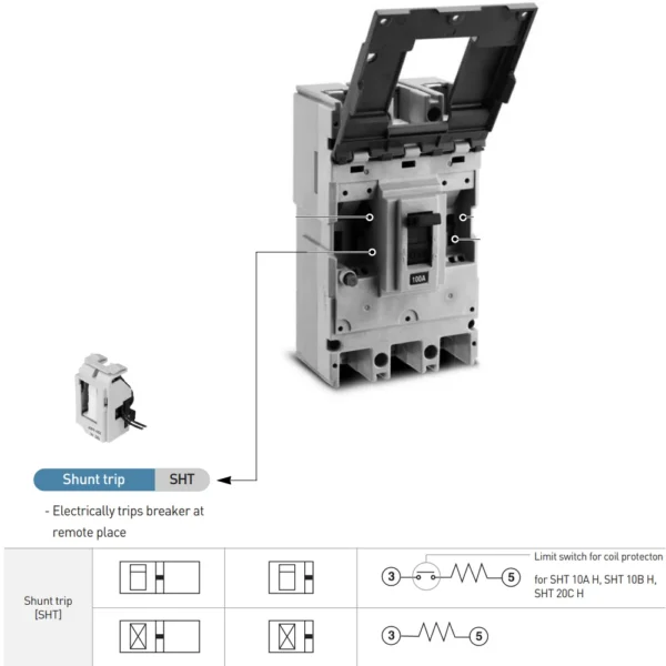 رله شنت کلید اتوماتیک هیوندای الکترونیکی 1600A 200V-230V AC