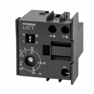 تایمر الکترونیکی هیوندای UET1 مناسب کنتاکتور A9 تا A100 AC/DC 90-240V