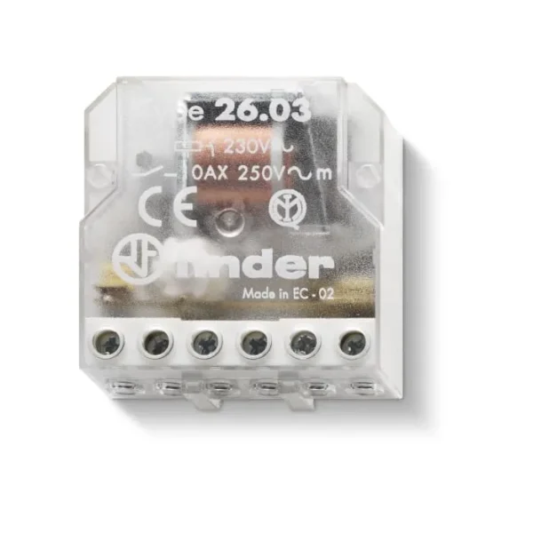 رله 260382300000 فیندر ضربه‌ای یک باز و یک بسته 10 آمپر 230V-AC