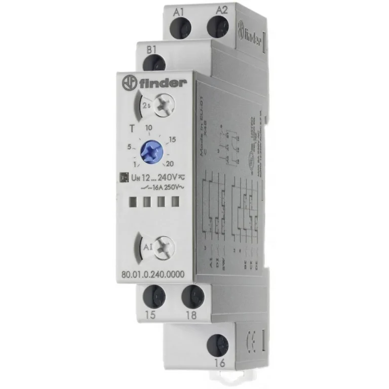 تایمر چندکارکرده 800102400000 فیندر تک کنتاکت 16 آمپر AC/DC