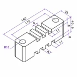 مقره باسبار ساپورت 4-3 شیار جبال مدل 1P140/311/411