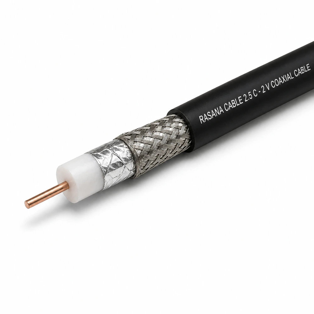 کابل کواکسیال 2.5 C - 2 V رسانا کابل