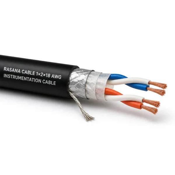 کابل ابزار دقیق 1×2×18 AWG رسانا کابل
