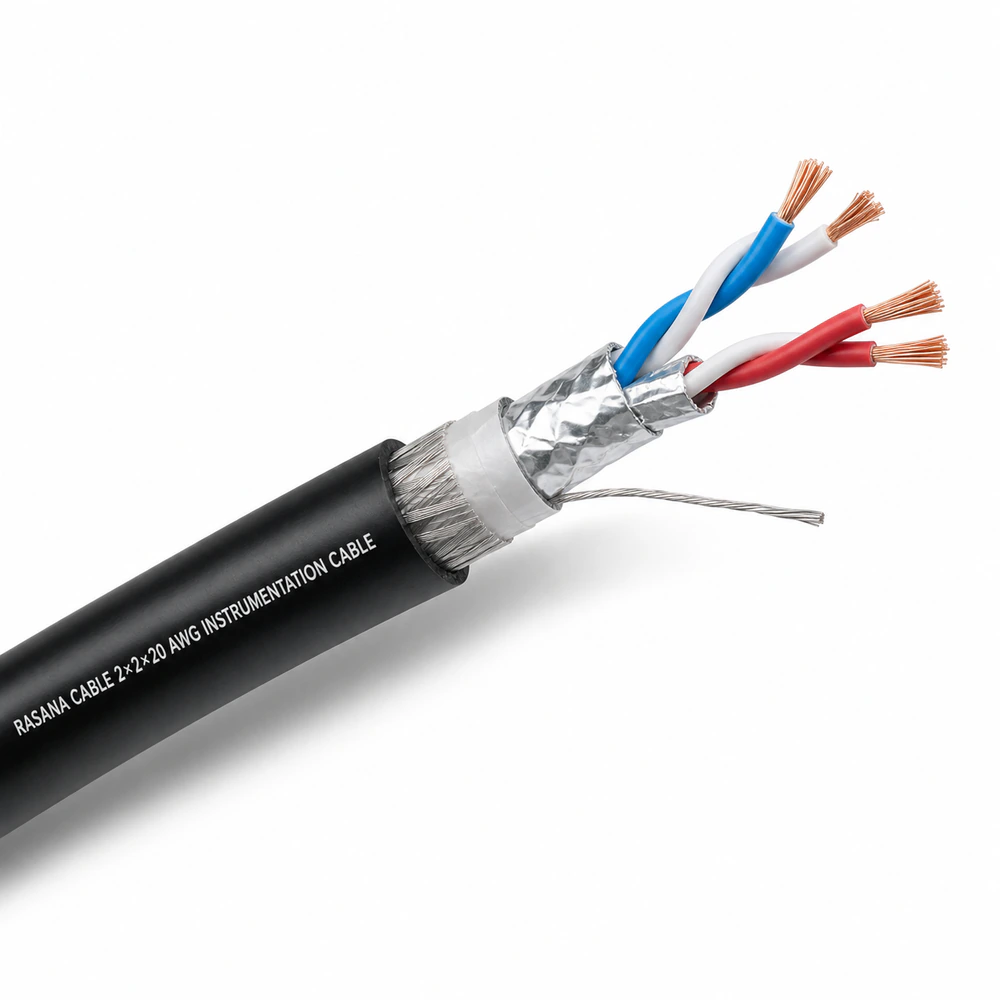 کابل ابزار دقیق 2×2×20 AWG رسانا کابل