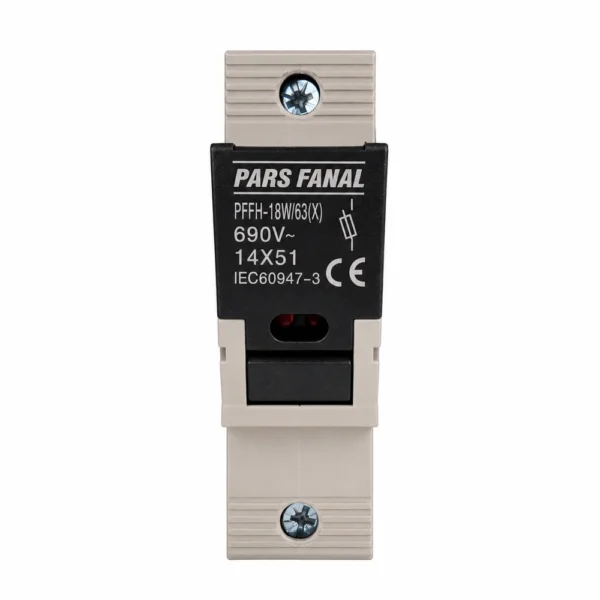 سکسیونر (پایه فیوز) 14در51 تک پل پارس فانال کد PFFH-18W/63 X 1P