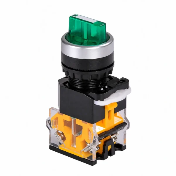 کلید فرمان یکطرفه چراغدار پارس فانال کد PFP5022D-10CX 0-1 LED
