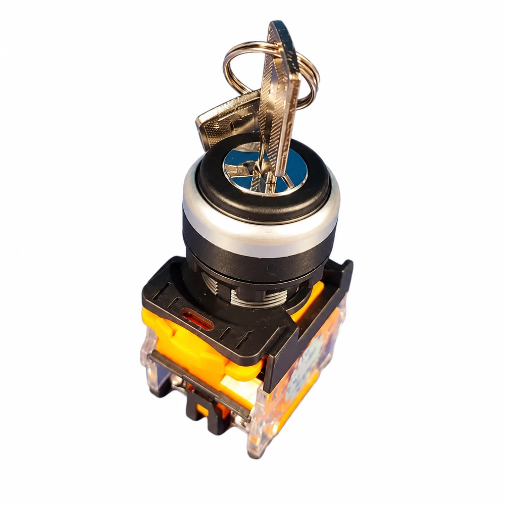 شستی فرمان دوکنتاکت کلید دار پارس فانال کد PFP5022D-11Y