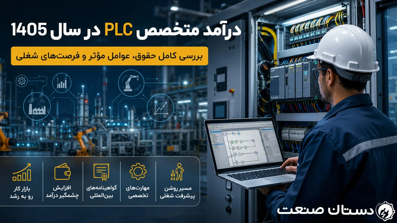 درآمد متخصص PLC در سال 1405