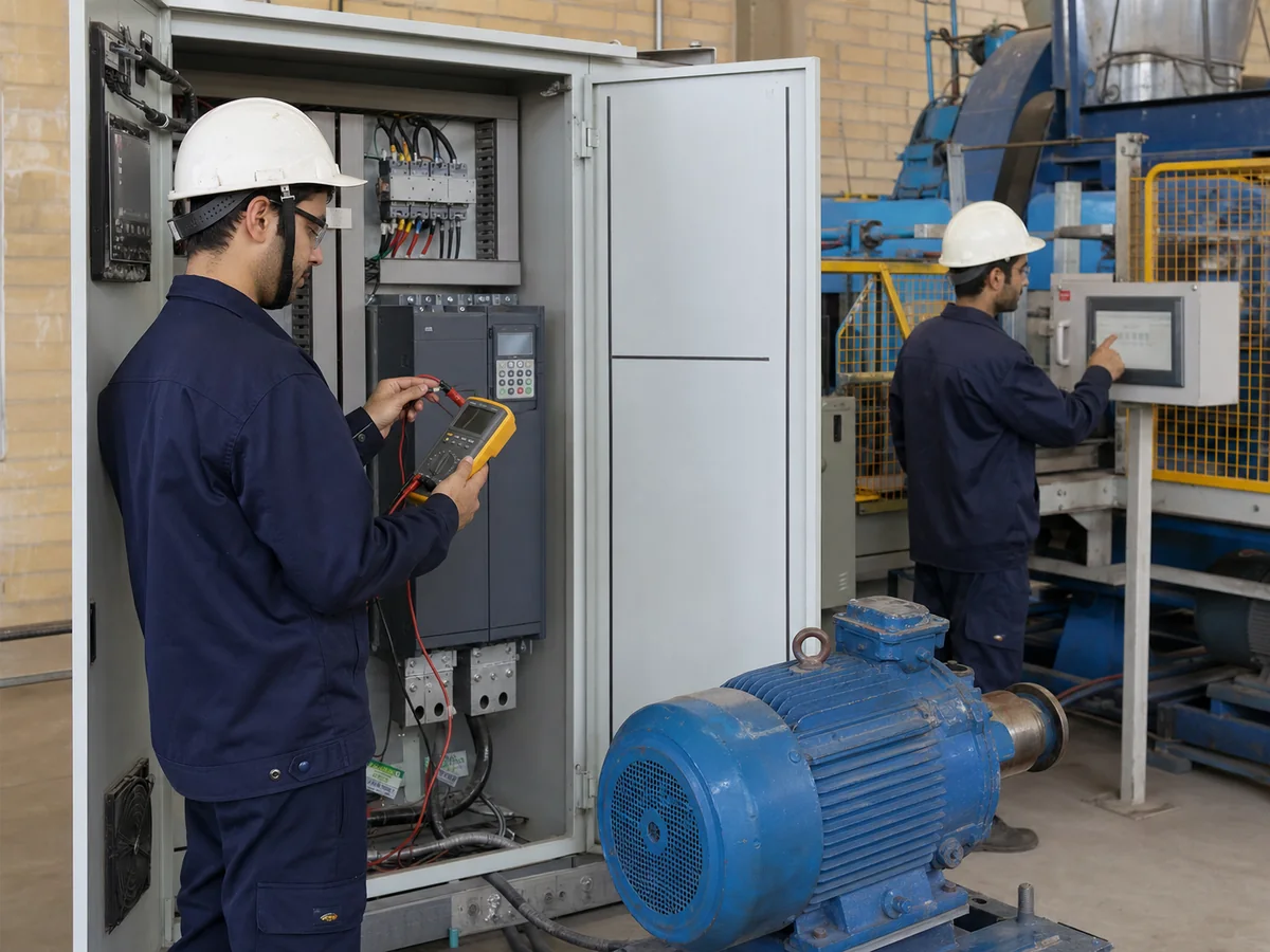 برنامه‌نویسی PLC و HMI خط تولید
