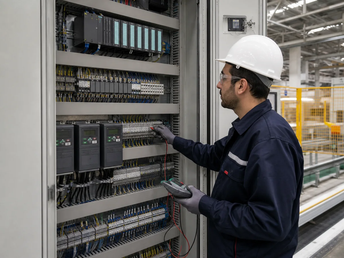 برنامه‌نویسی PLC و HMI خط تولید